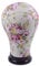 YANTAISIYU Canvas Block Wig Head Mannequin Manikin Head Wigs Making Display Head (Pink Flower 22 Inch)