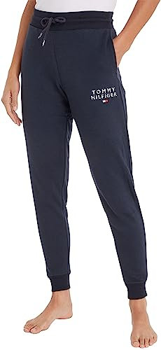 Tommy Hilfiger Damen Jogginghose Sweatpants Lang, Blau (Desert Sky), XXL