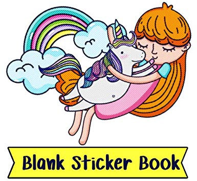 Blank Sticker Book: blank sticker labels cute book