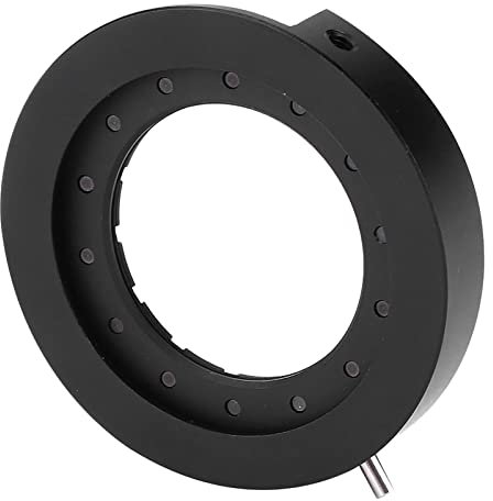 Irisblende Mikroskop Irisadapter Lichttransmissionslinse Optische Blende Einstellbare Blende Metallmaterial(SK25 mit Sockel)