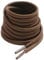 VSUDO 90 cm Round Brown Boot Laces, 4mm Diameter Shoe Laces for Boots, Heavy Duty Outdoor Work & Hiking Shoelaces for Men or Women (1 Pair-Brown-90cm)