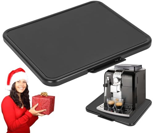 Plateau coulissant pour appareil de cuisine – Plateau coulissant pour machine à café avec roulettes sous l'armoire, organiseur de rangement extra large pour mixeur, friteuse à air, grille-pain