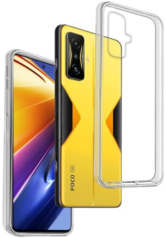 REY Cover in Gel TPU Trasparente per XIAOMI Poco F4 GT 5G, Ultra Sottile 0,33 mm, Morbido Flessibile, Custodia Silicone