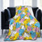 Perinsto Bunte Gummienten-Überwurfdecke, ultraweich, warm, für alle Jahreszeiten, niedliche Cartoon-Ente, dekorative Fleece-Decken für Bett, Stuhl, Auto, Sofa, Couch, Schlafzimmer, 203 x 152 cm