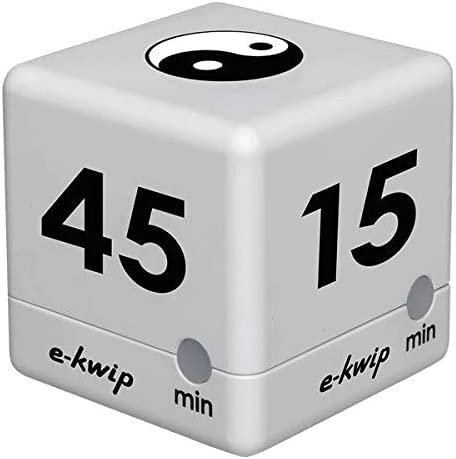 TFA Dostmann Digitaler Cube Timer, Zeitwürfel, Stoppuhr, Yoga-Timer, 6 x 6 x 6 cm, 38.2032, Sondermodell ''Yin-Yang''