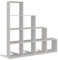 CDF Step Bücherregal RS-40 | Farbe: wieß | Schrank, Sockel für Wohnzimmer, Büro und Arbeitszimmer | Regal für Bücher und Spielzeug | Ideal für Kinderzimmer, Teenager, Jugendzimmer