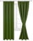 Hiasan Green Curtains for Living Room Blackout Curtain for Bedroom Thermal Curtains Pencil Pleat 46 x 72 Inch 2 Panels with Tiebacks