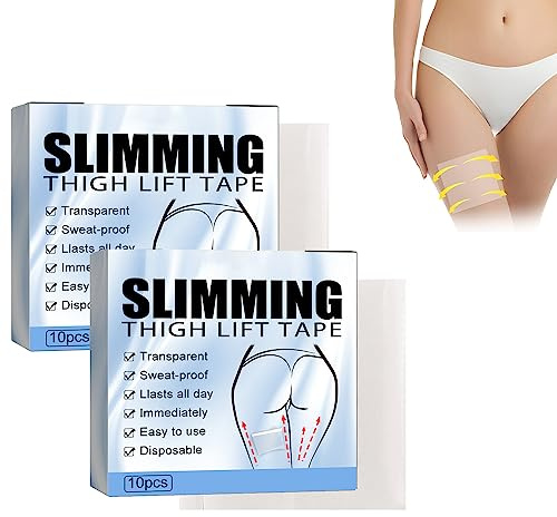 Thigh Lifting Tape, Transparent Unsichtbar Lift-Aufkleber für Beine, Body Tape, Glattes Cellulite-Patch, Anti-Cellulite-Pflaster, Straffungs-Oberschenkel-Patch für Frauen Heben, 20 Stück
