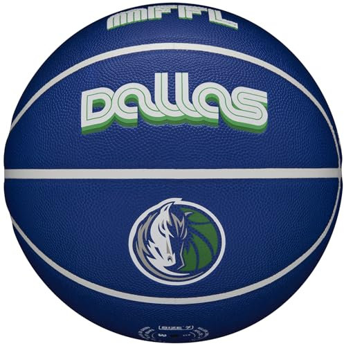 Wilson NBA Team City Collector Dallas Mavericks Ball WZ4016407ID, Unisex basketballs, Blue, 7 EU