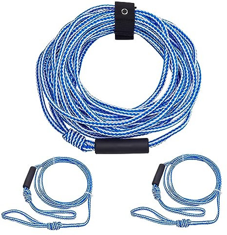 IGTOPS Schlepp-Leine, 2P Schleppseil für Schläuche mit Schwimmer, 60ft Zug-Seil für 2 Personen Towable Fahrer, Schleppschlauch für Wassersport Tubes und Schleppreifen (1 * 40ft + 2 * 10ft)