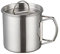Camping-Kaffeetasse mit Faltbarem Griff, Deckel und Skala, Tragbare Reise-Kaffeetasse, Thermobecher, Edelstahl-Kaffeetassen mit Großem Fassungsvermögen, Tassen Zum Kochen Im Freien, Wandern,(#1)