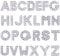 SUNNYCLUE 1 Box 52Pcs Rhinestone Slide Beads Alphabet Letter Beads Rhinestones Letter Charms Shiny A-Z Alphabet Charms Slider Spacer Loose for Jewellery Making DIY Craft Supplies