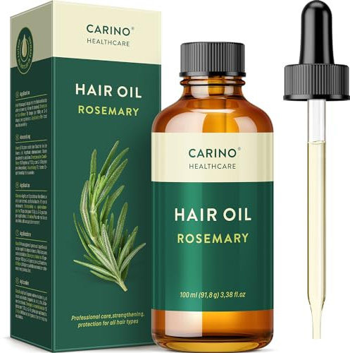 Carino Healthcare Haaröl mit Rosmarinöl 100ml mit Pipette für ein leichte Dosierung