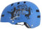 Kinder Fahrradhelm AERO – Fahrrad Halbschalenhelm für Kinder, ABS-Schale, robuster Kinderhelm für Radfahren, Skateboarden und Reiten, Blau matt mit Print, Größe M, 52 – 59 cm