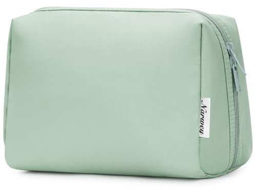 Narwey Trousse de Toilette de Voyage Trousse de Maquillage Grande Organisateurs de Toilettes Accessoires de Voyage (Vert Menthe,Grand)