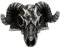 Vintage Stainless Steel Goat Head Skull Ring For Men Gothic Satan Animal Rings Punk Amulet Jewelry