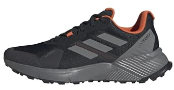 Adidas Herren Terrex Soulstride Trail Running Shoes, core Black/Grey Four/semi Impact orange, 41 1/3 EU