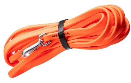 Japosy Schleppleine für Hunde, 3m/5m/10m/15m Schleppleine mit Handschlaufe, Wasserdicht Trainingsleine für Große bis Kleine Hunde, Robuste & wetterfeste Hundeleine (Orange, 10M)