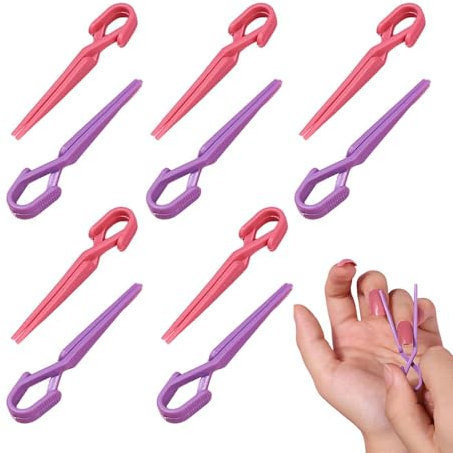 Nagellackschutz, Hautschutz für Nagellack | Multifunktionaler Nagellack-Kunst-Fingerclip - Tragbarer Nagellackschutz für Finger, 10 x Nagellack-Clip-Schutz