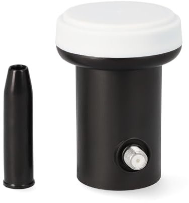 RED OPTICUM Single LNB 03H Digital HD 4K für Sat Schüssel, Sat Finder Kompatibel, Full HD/3D/UHD Unterstützung, Wasserdicht, LTE-Störschutz, Einfache Installation, Kompaktes Design
