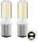 B15D LED Lampe 12V-24V DC/AC, 3W 400 Lumen, Flimmerfrei, CRI85 – B15 Bajonett-Doppelkontakt Für Beleuchtung von Niederspannungsgeräten Boote, Garten- & Landschaftsbeleuchtung (Warmweiß 3000k, 2er-Set)