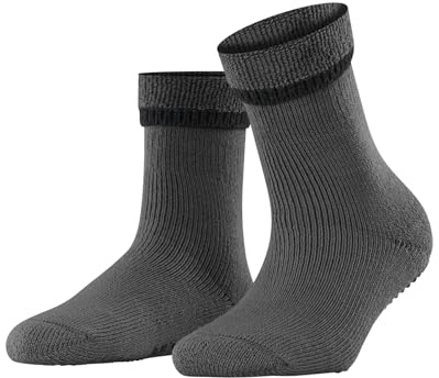 FALKE Stoppersocken Cuddle Pads W Hp Baumwolle Wolle rutschhemmende Noppen 1 Paar, Grau Flanell 3210, 35-38