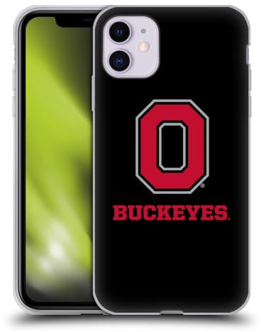 Head Case Designs Officially Licensed Ohio State University Black Logo Gel Case [Military Grade Protection] Compatible With Apple iPhone 11