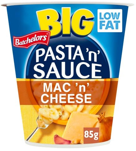 Batchelors Big Pasta 'n' Sauce Mac & Cheese Ready Meal Pot, 85 g (Pack of 4)