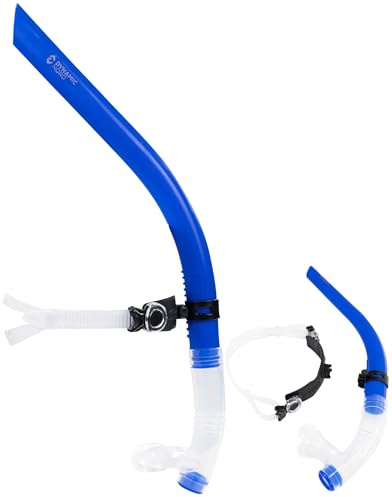 DynamicNord Frontschnorchel Schwimmtraining – Hydrodynamischer Swim Snorkel für Techniktraining, verbesserte Atmung & Ausdauer, verstellbares Kopfband & Silikon Mundstück, Designed in Germany
