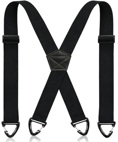 OPVYAEU Hosenträger Herren Breit 4cm Anti-Rutsch-Schnalle Einstellbar und Elastische Einheitsgröße Hosenträger für Herren und Damen