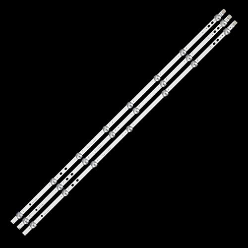 HCGX 3-Piece LED Backlight Strips for 40-inch TV, Replacement for LT-40R500U LT-40C750, A/B Type, Part #VES400UNDS-2D-N12(30 PCS For 10 TV)