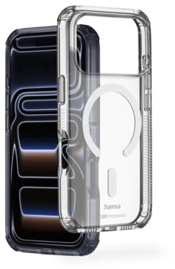 Hama Handyhülle Extreme Protect für iPhone 17 Pro und MagSafe (D3O Bumper, stoßfest, sturzsicher, bruchsicher, durchsichtige iPhone Hülle ohne Vergilben, magnetisches Case für induktives Laden)