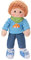 Heless 701 - Stoffpuppe Junge Leo mit Jeans, Streifenshirt und Halstuch, ca. 42 cm große Weichpuppe zum Kuscheln, Spielen und Liebhaben