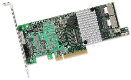 LSI Logic lsi00328 4 Port int., 6 Gb/s SATA + SAS, PCIe 3.0, 1 GB DDRIII; in der Box: Mr SAS 9271–4I, F