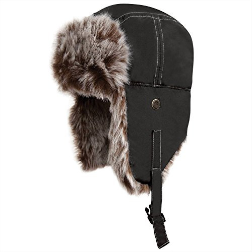 Ergebnis Winter Essentials, klassischen Sherpa Mütze - Jet Black - M