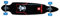 Koston Longboard Drop Through Komplettboard Cruiser Master 42.0 x 9.5 inch Blue Wheels - Profi Dropthrough Longboard Drop Thru Carver