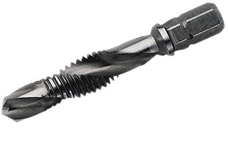 VÖLKEL Kombi-Gewindebohrer-Bit mit 1/4-Sechskantaufnahme 30° SP HSS-G - UNC No. 5 x 40