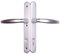 Upvc Door Handle 200mm Screw Fixings 3 Hole Fix - Matt Sliver