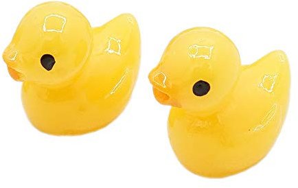 Odoria 1/12 Miniatur Enten Puppenhaus Badezimmer Zubehör, 2 Stück