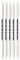 PRYM double-point Ergonomische Stricknadeln/Nadeln, High-Performance-Kunststoff, Mehrfarbig, 5 mm, 20 cm Länge, Set von 5