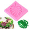 Silikonform, Cake Mould Chocolate Mould Kuchen Backform Feather Fondant Modell Selbst Gemachtes Monstera Blatt DIY Backform Silikagel Formen Kuchenhersteller Für Kinder Party Rosa