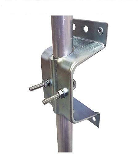 K M Electronics® Caravan Fascia TV Aerial MAST Pole Wall Fixing Bracket U Bolt CLAMP for 1 Pole