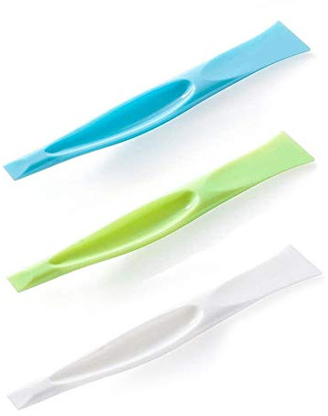3 PCS Multipurpose Cleaning Scraper Tool - Non-Scratch Hard Plastic Sticker Scraper Tool for Kitchen Cleaning, Label Remover, Gum Cleaner