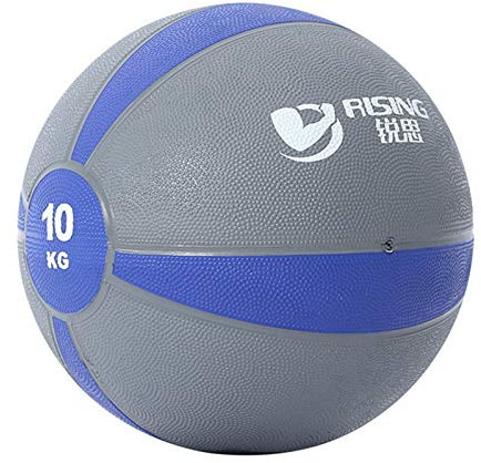 Medizinbälle Gummi-Medizin-Ball, Aerobic-Kerntraining Elastische Fitness-Kugel, 1kg / 2kg / 3kg / 4kg / 5kg / 6kg / 7kg / 8kg / 9kg / 10kg / 10kg (Size : 10kg/22lbs)