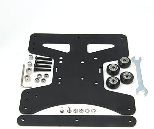Zeberoxyz Kit di piastre modulari per carrello a Y, 190 mm x 190 mm x 3,5 mm, per profilo in alluminio con scanalatura a V 2040, per stampanti 3D Ender 3/Ender 3 PRO (190 x 190 x 3,5 mm)