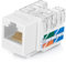 Everest B094WB91H3 90 ° abgewinkelte RJ45-Kat6A-Keystone-Buchsen, 50 Stück, schlankes Profil, RJ45-Buchse, Cat-6A-Keystone-Buchse, kompatibel mit 90 ° abgewinkeltem Geschwindigkeitsabschluss-Werkzeug,