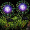 Joycome Solarleuchten für Außen Garten 2 Stück 120 LED Solar Pusteblume Gartenbeleuchtung, 8 Modi Solarlampen Gartenstecker Winterfest Solarlicht Feuerwerk für Balkon Blumenkasten Deko - Mehrfarbig