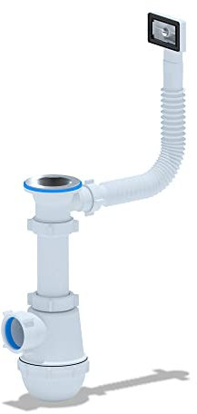 Belvit Waschbecken Siphon Überlauf 1 1/2 Ø40mm