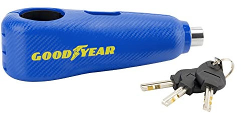 Goodyear Candado Antirrobo de Maneta de Moto con Alarma 120dB Goodyear Azul