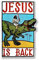 BPA Dinosaurier Aufnäher, Bügel Patches zum Aufbügeln, Flicken - Jesus Is Back